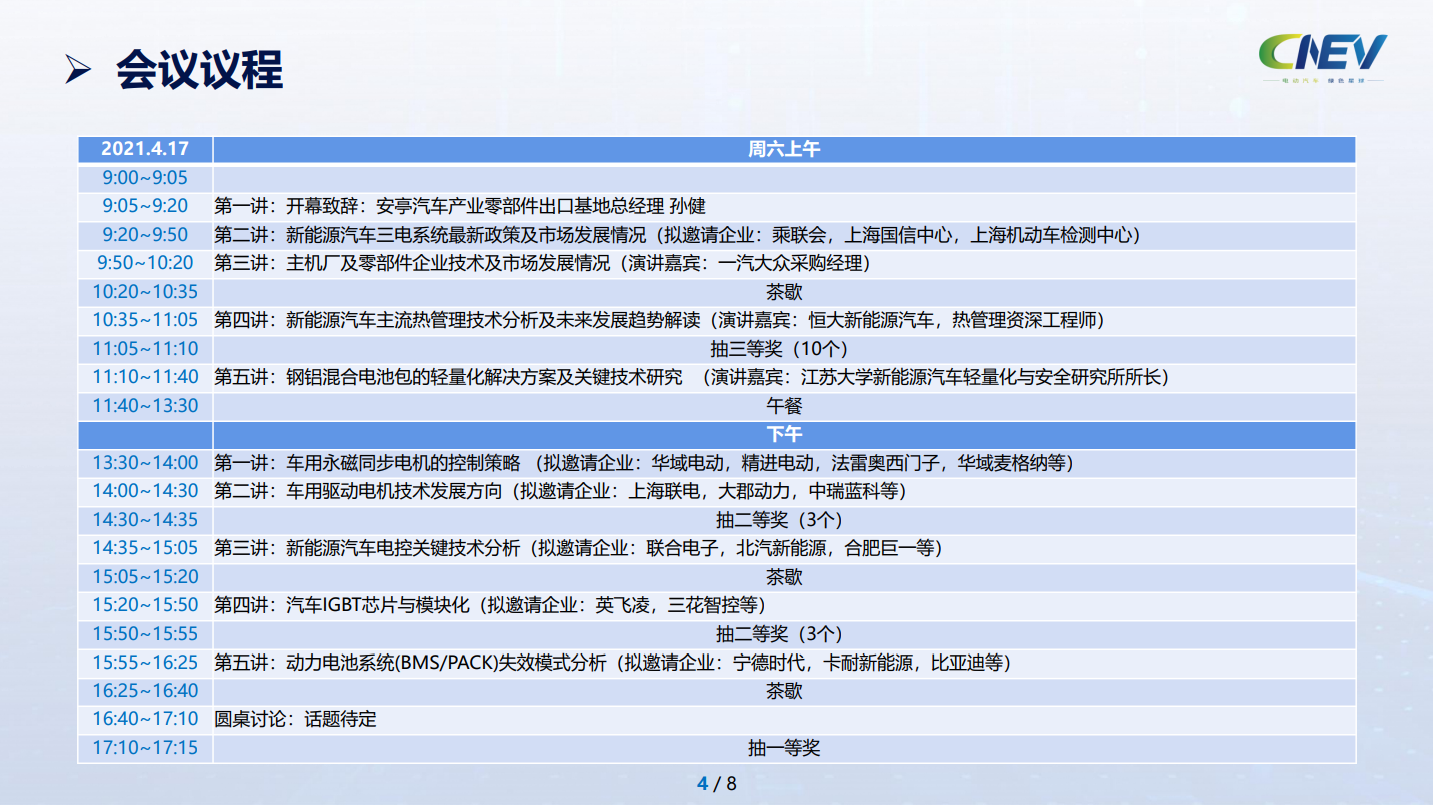 2021第一届CNEV三电先进技术论坛暨新产品展示会